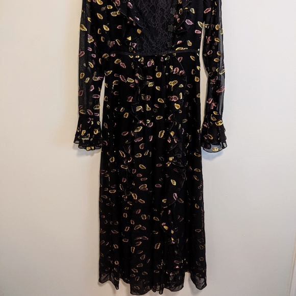 Giambattista Valli black flowy dress. - Picture 3 of 8